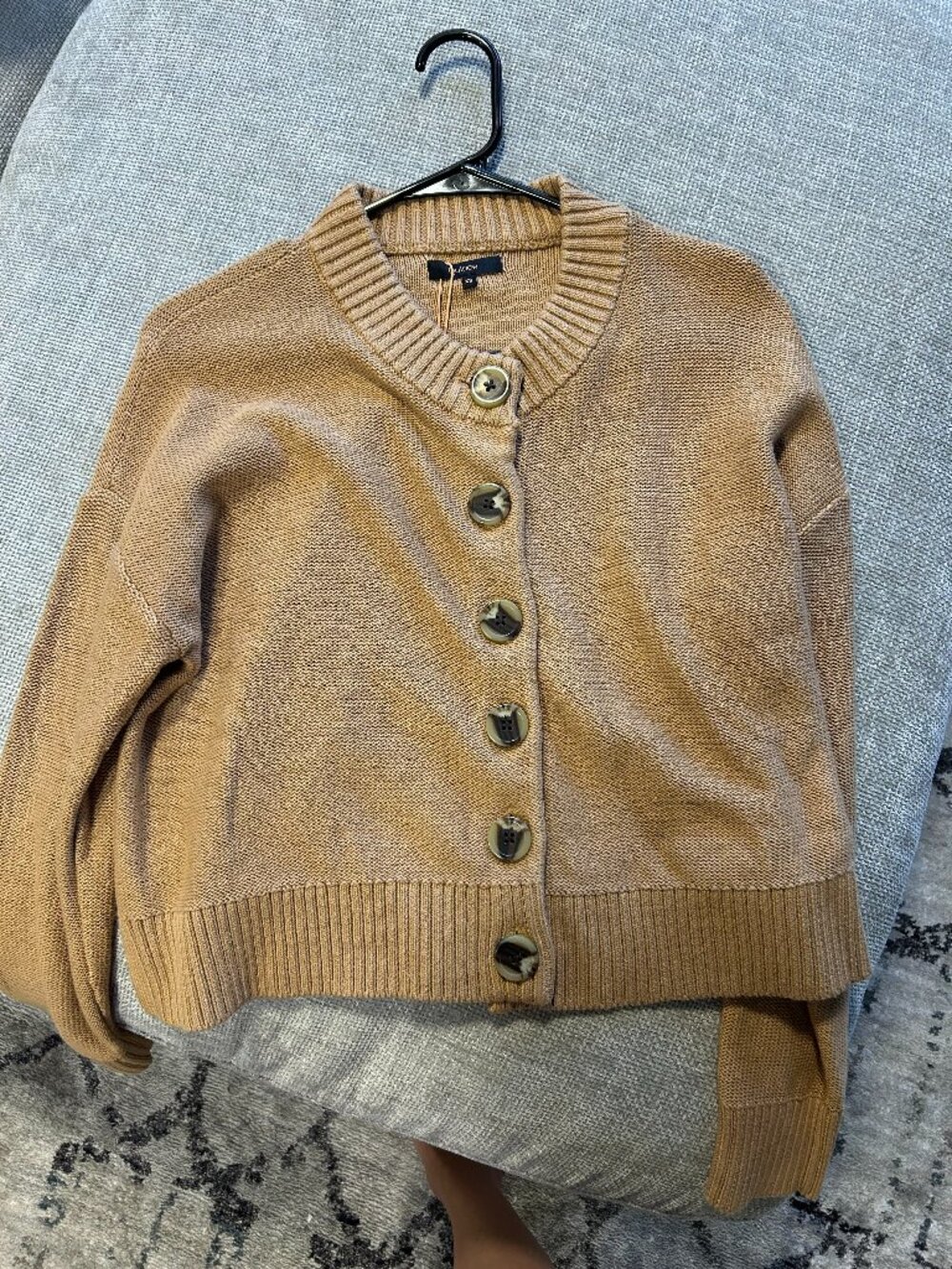 Quince 100% Organic Cotton Cropped Cardigan